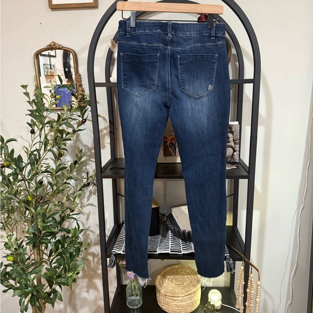Indigo Rein Blue Skinny Jeans with Tapered Legs - Picture 5 of 8